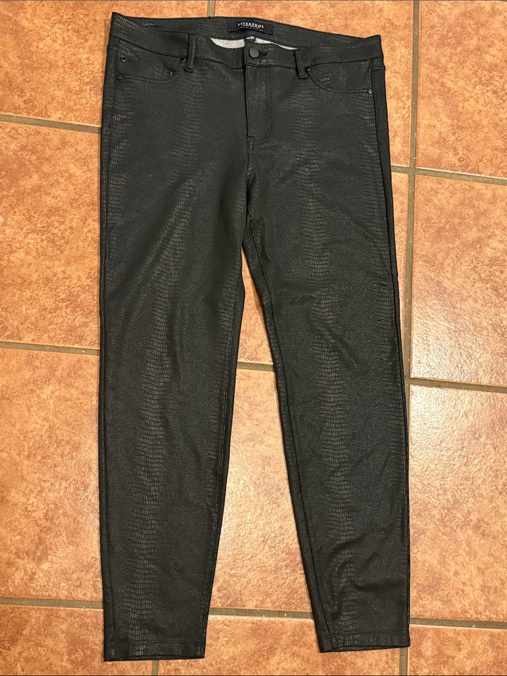 Liverpool Black Coated Skinny Jeans